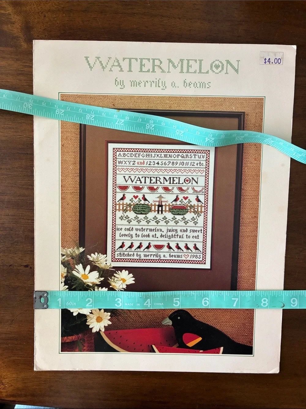 “Watermelon” Cross Stitch Pattern by Merrily A. Beams (1985)